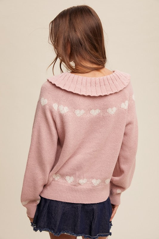 Oh so cute heart Sweater