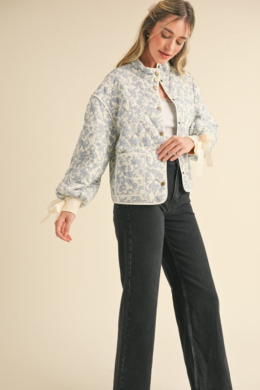 Blue Sweetheart quilted jacket