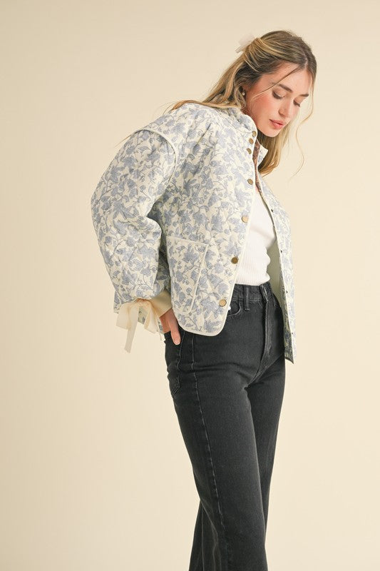 Blue Sweetheart quilted jacket