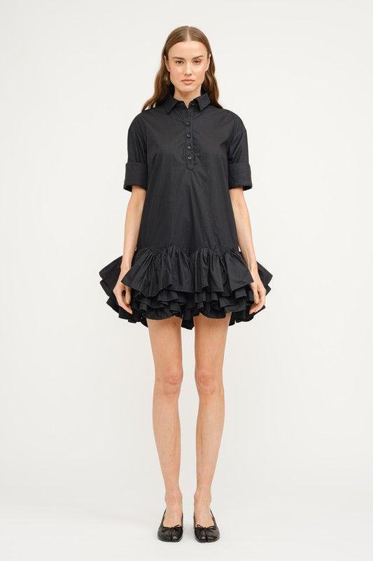 Cotton-poplin shirt dress