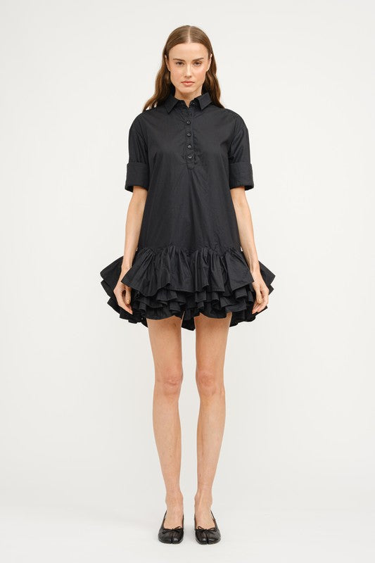 Cotton-poplin shirt dress